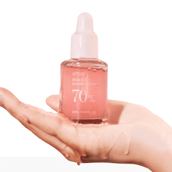 Anua Peach 70% Niacin Serum Сыворотка с персиком для гладкой и сияющей кожи