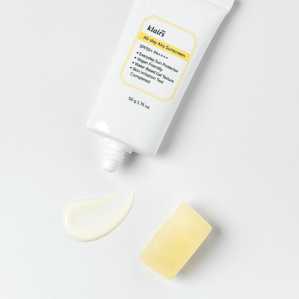 Dear, Klairs All-day Airy Sunscreen SPF50+ PA++++ Лёгкий солнцезащитный крем