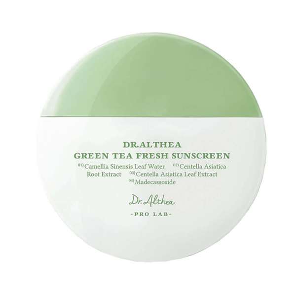 Dr.Althea Green Tea Fresh Sunscreen SPF50+ PA Успокаивающий солнцезащитный крем